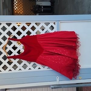 Hot topic disney alice red queen heart dress size 22